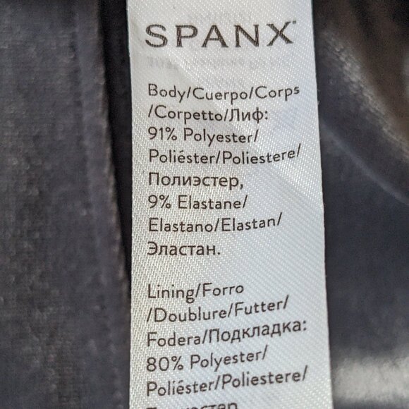 Spanx Ready To Wow High Rise Silver Gray Velvet Leggings Size 1X - Picture 6 of 12